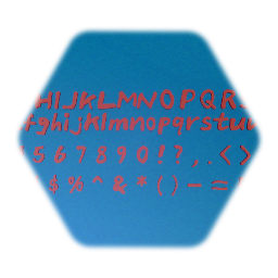 3D Letters and Numbers