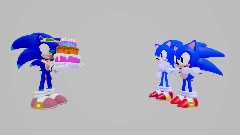 Happy birthday to Sonic and Classic Sonic!