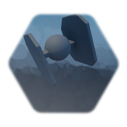 Tie fighter with explotion