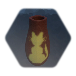 Vase With Cat Painting
