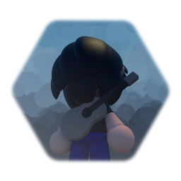 Chibi Budi mit Gitarre