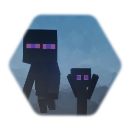 Enderman  and Enderman baby.