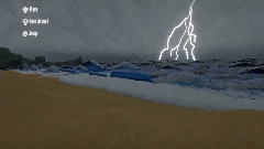 Storm at the beach