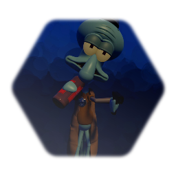 Police officer Squidward