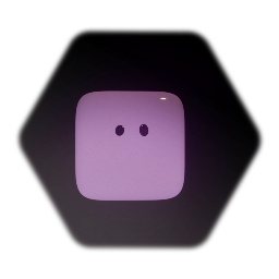 Jelly cube with eyes