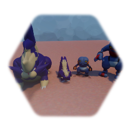 Pokémon - Croagunk / Coatox / Stunky / Skuntank