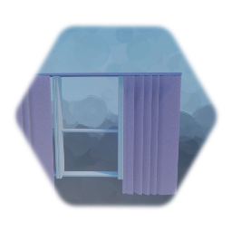 Living Room Window an Curtains