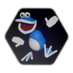 Globox in Rayman 1 artstyle (W.I.P)