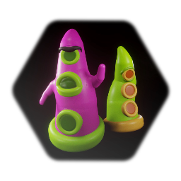 Purple and Green Tentacle