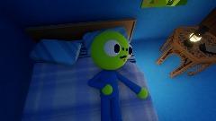 Lizard kid touches kids