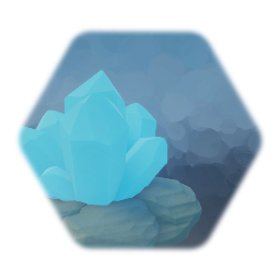 Blue Crystals in a Rock / Cristaux Bleus sur un Rocher