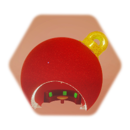 Outdoor bauble sculpture