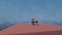 Wario mistakes bomb for a hamburger