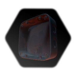 Configurable Rusty Dual Port Electric Junction Box