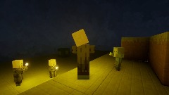 Minecraft Villagers VS Zombies Desert