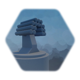 Russian medium rocket turret