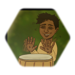 Painting of a Drummer