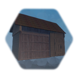 Closed Wooden Storage Shed