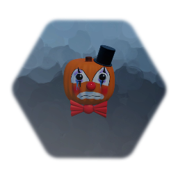 Pumpkin Clown Head