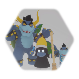 Dragon Turtle Man,Dragon Turtle Jr.,and Magi-Vamperor