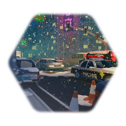 Winter city panorama