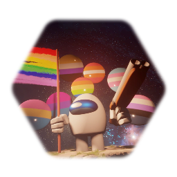 Remix de Lgbtq+ flag (but sus)