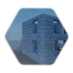 Ashlar stones wall segment example 01