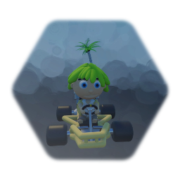 Theo in a go Kart for ultra Kart mania
