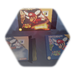 Mario 64 box and art :single sculpt: