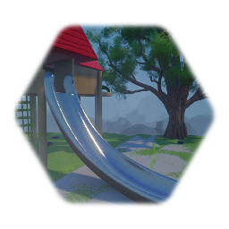 Playground slide set