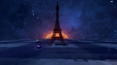 Eiffeltower Night green screen run