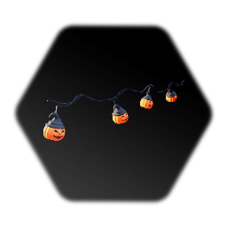String of Halloween Lights Normal Spacing
