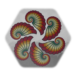 Rainbow Nautilus Shell Painting