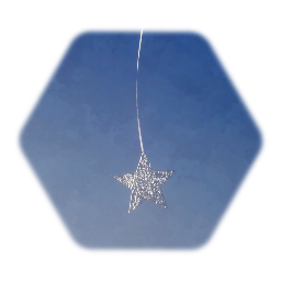 Tin Foil Star On A String