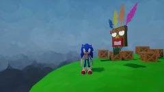 Crash Bandicoot But Crash Is Replaced With Sonic The Hedgehog!
