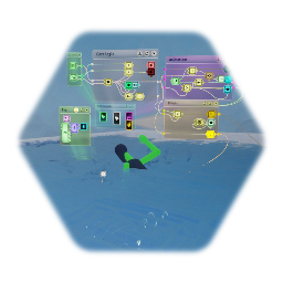 3rd Person swimming mechanic with dive jump