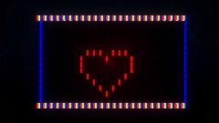 Interactive LED wall toy