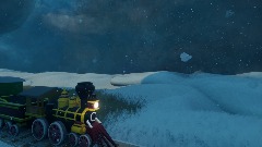 Cut scene train Snow marsh