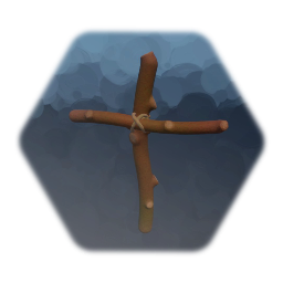 Makeshift Stick Cross