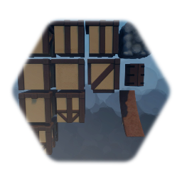 Minature medieval house kit