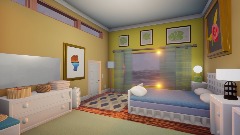 Bedroom with Overlook and Hall.