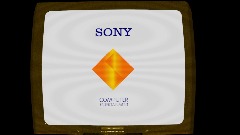 PlayStation 1 Startup (PS1/PSX) in an old tv