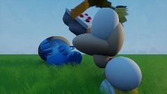 Rayman hits Globox in the cake