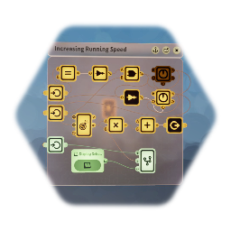 Increasing Running Speed x1.5 w/ <square> or <triangle>