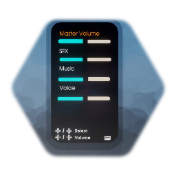 Accessibility sound volume menu