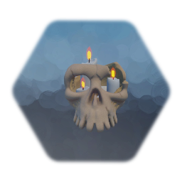 Skull candelabrum trinket