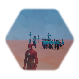 The flash runs from the police