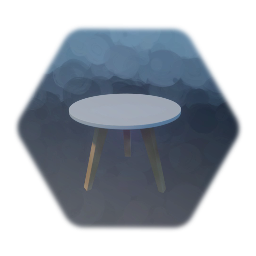 Round bamboo table
