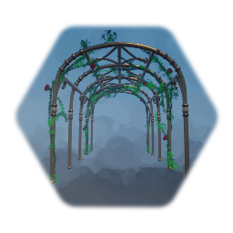 Trellis Tunnel with Vines
