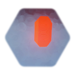 1 red gemstone - with glow